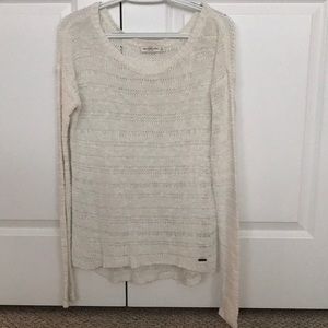 White beachy sweater